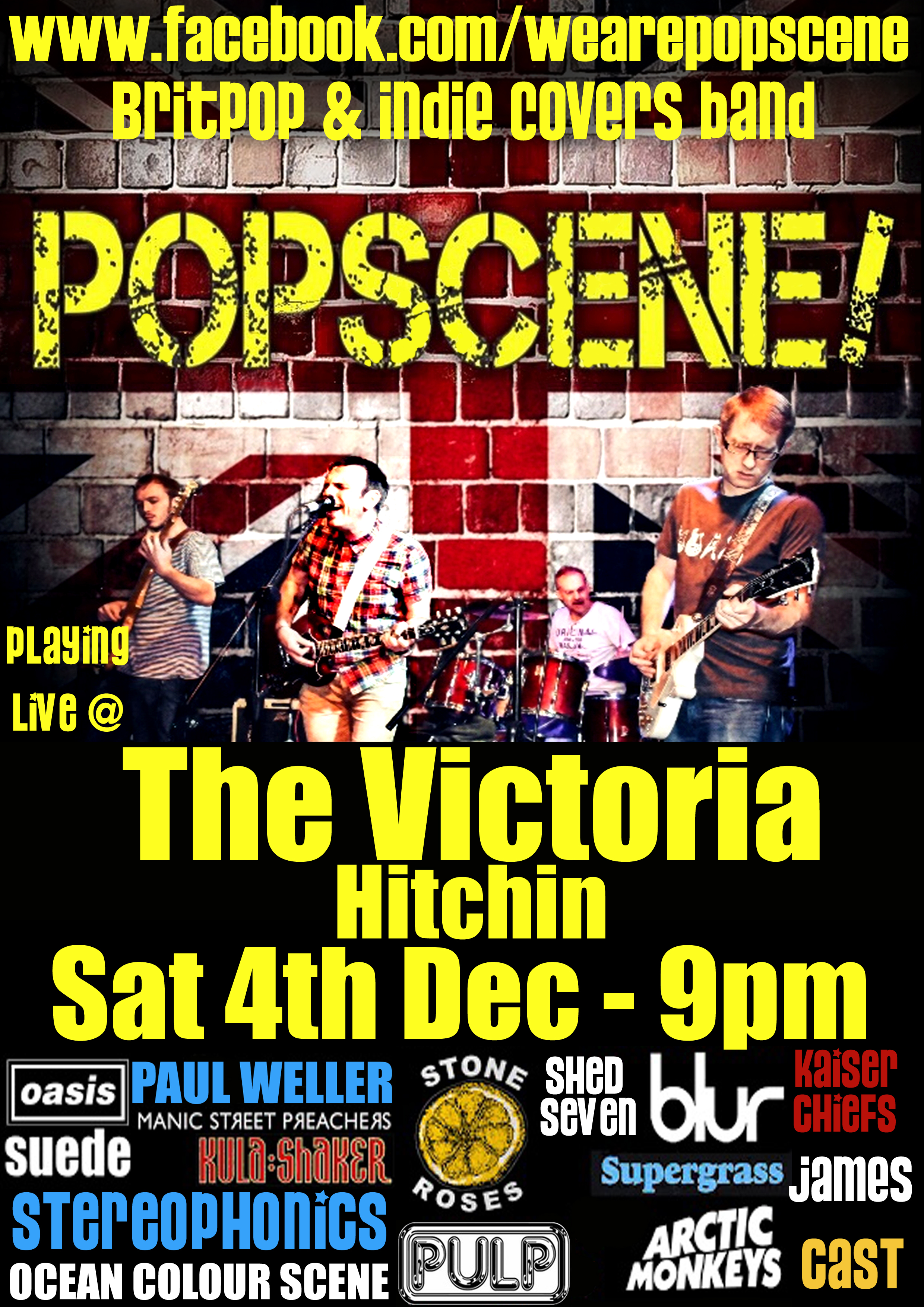 POPSCENE - Britpop & Indie covers band